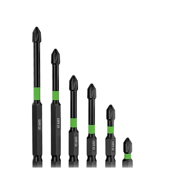Magnetic Screwdriver Bit Set PH2 Bits S2 Impact Magnetic Strong Magnetic Anti-Slip Screwdriver Bit Set