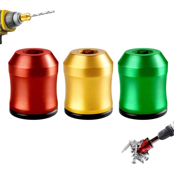 Magnetic Screwdriver Ring Removable Magnetic Bit Holder for Hex Screwdrivers & Drill Bits, Strong Magnet Screw Holder Ring for Precision DIY, Woodworking & Toolbox