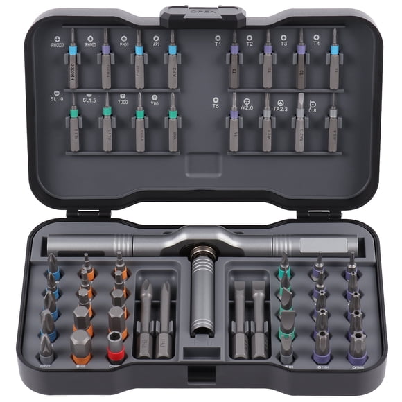 50 in 1 Magnetic Screwdriver Set, Multi Bit Magnetic Drive with Ratchet Handle, DIY Ratchet Screwdriver Set, Portable Repair Tool Kit for Furniture, Computer, Bicycle