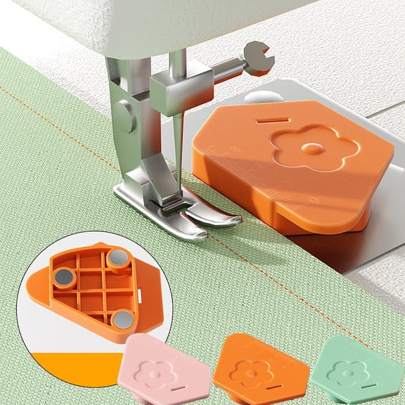 Magnetic Seam Guide for Sewing Machine, Sewing Machine Accessories, Polygonal Multifucntional Seam Guide Hemmer Guide with Scale, Universal Sewing Accessories and Supplies