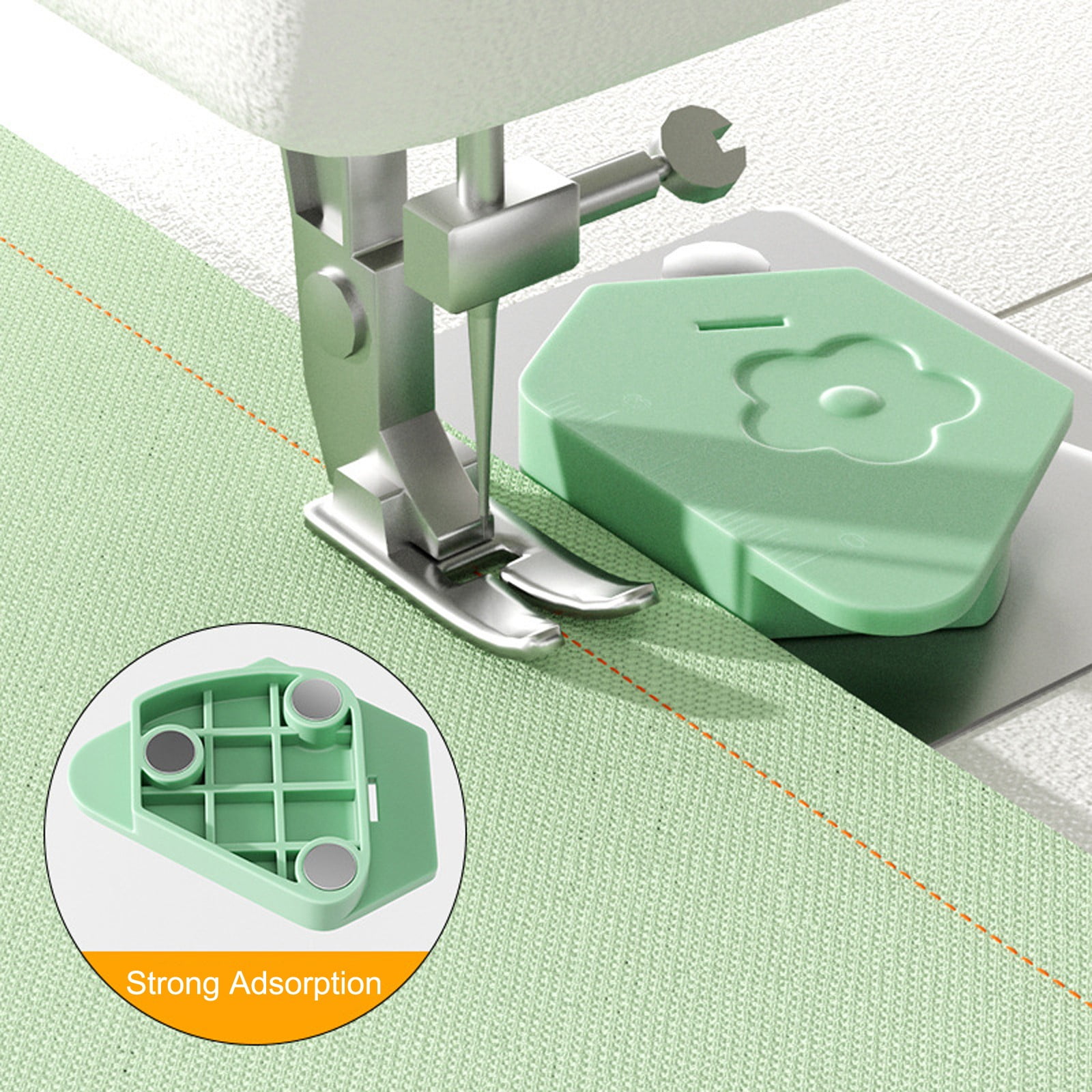Magnetic Seam Guide For Sewing Machine - Polygonal Hem Guide With Measurement Scale, Sewing Accessory - View #9