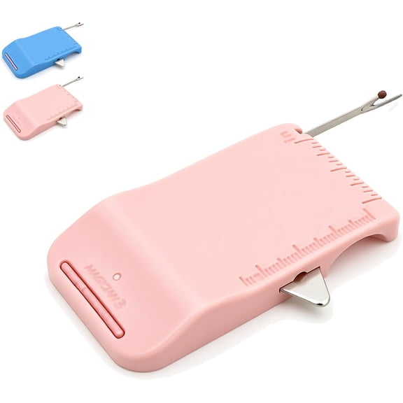 Magnetic Seam Guide for Sewing Machine – Sewing Machine Attachment with Built-in Seam Ripper (Pink)