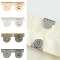 Magnetic Seamless Snap Buckle No Sew Magnetic Buttons and Clasp for Handbags, Purses, and Clothing (Set of 2)