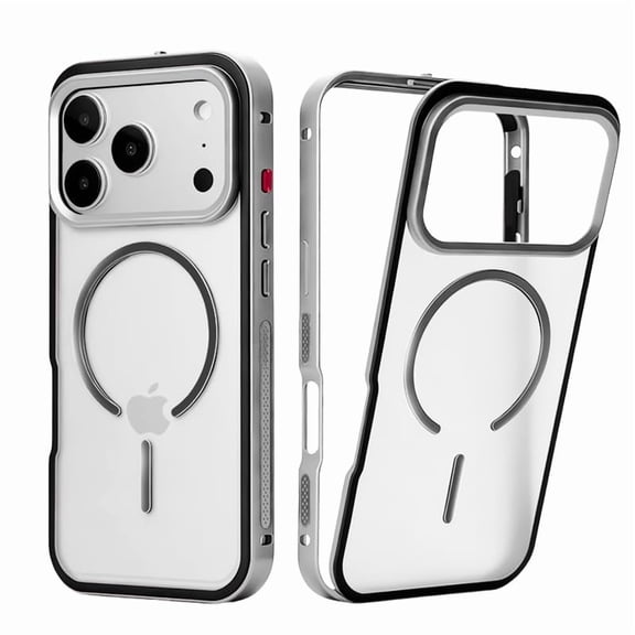 Magnetic Security Clip-on Full Protective Metal Case for iPhone 17/17 Air Pro Max