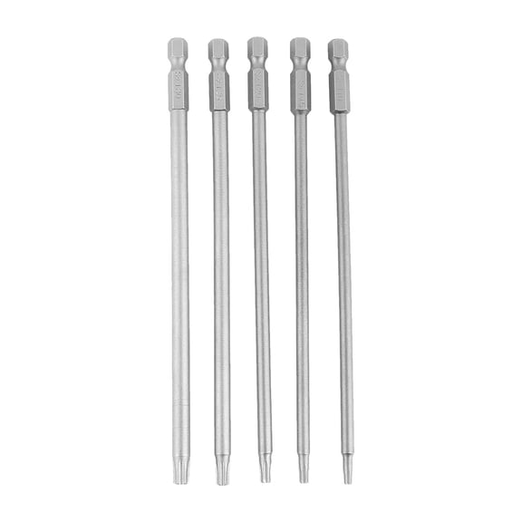 Magnetic Security Star Bit Set , 150mm Length, 1/4" Hex, S2 Alloy Steel