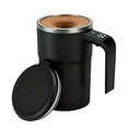 thumbnail image 1 of Magnetic Self Stirring Mug With Temperature Display Smart Coffee Cup With Charging Cable, 1 of 6