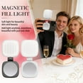 thumbnail image 1 of Magnetic Selfie Light with Built-in Mirror Portable Foldable Beauty Lamp 360 Rotation for Photos Live Streaming and Ambience, White, 1 of 4