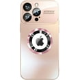 thumbnail image 1 of Magnetic Series Design for iPhone Case[Compatible with MagSafe][Military Drop&Full Camera Lens Protection] Large Window Logo View Dust-Proof Matte Shockproof Cover (Pink,iPhone 11), 1 of 7