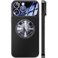 thumbnail image 1 of Magnetic Series Designed for iPhone Case,Compatible with MagSafe,Large Window Camera Lens Protection,Electroplated Mesh Heat Dissipation Logo View Shockproof Cover (Black,iPhone 15 Plus), 1 of 7