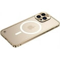 thumbnail image 1 of Magnetic Series Designed for iPhone Case,[Compatible with MagSafe][Military Drop&Camera Lens Protection],Classic Slim Matte Translucent Metal Bumper Shockproof Cover (Gold,iPhone 14 Pro Max), 1 of 6