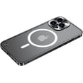 thumbnail image 1 of Magnetic Series Designed for iPhone Case,[Compatible with MagSafe][Military Drop&Camera Lens Protection],Classic Slim Matte Translucent Metal Bumper Shockproof Cover (Black,iPhone 11), 1 of 6
