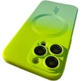 thumbnail image 1 of Magnetic Series Designed for iPhone Case,[Compatible with MagSafe][Military Drop&Camera Lens Protection],Gradient Pattern Liquid Silicone Soft Shockproof Cover (Green,iPhone 13 Pro Max), 1 of 7