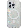 thumbnail image 1 of Magnetic Series Designed for iPhone Case[Compatible with MagSafe][Military Drop&Camera Lens Protection] Laser Glitter Pearly Shell Translucence Shockproof Cover (Colorful,iPhone 15 Plus), 1 of 6