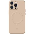 thumbnail image 1 of Magnetic Series Designed for iPhone Case,[Compatible with MagSafe][Military Drop&Camera Lens Protection],Liquid Silicone Soft Microfiber Lining Shockproof Cover (Khaki,iPhone 14), 1 of 7