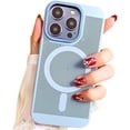 thumbnail image 1 of Magnetic Series Designed for iPhone Case[Compatible with MagSafe] Military Drop&Camera Lens Protection Matte Ultra Thin Heat Dissipation Hard Shockproof Cover (Blue,iPhone 14 Pro Max), 1 of 7