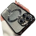thumbnail image 1 of Magnetic Series Designed for iPhone Case,[Compatible with MagSafe][Military Drop&Camera Protection]Gradient Glitter ElectroPlated Bumper Bling Clear Shockproof Cover (Black,iPhone 11 Pro Max), 1 of 7