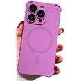 thumbnail image 1 of Magnetic Series Designed for iPhone Case,[Compatible with MagSafe][Military Drop][Four Corner & Camera Lens Protection],Liquid Silicone Anti-Slip Shockproof Cover (Purple,iPhone 15 Pro Max), 1 of 7