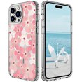 thumbnail image 1 of Magnetic Series Designed for iPhone Case,[Compatible with MagSafe][Military Drop & Full Body Protection],Crystal Clear Cute Flower Flora Shockproof Cover (Pink,iPhone 15 Pro Max), 1 of 6