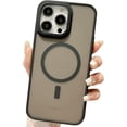 thumbnail image 1 of Magnetic Series Designed for iPhone Case,[Compatible with MagSafe][Military Drop & Full Body Protection],Hard PC Bumper Protect Matte Translucent Shockproof Cover (Black,iPhone 15), 1 of 7