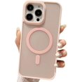 thumbnail image 1 of Magnetic Series Designed for iPhone Case,[Compatible with MagSafe][Military Drop & Full Body Protection],Hard PC Bumper Protect Matte Translucent Shockproof Cover (Pink,iPhone 15), 1 of 6