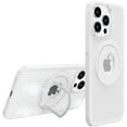 thumbnail image 1 of Magnetic Series Designed for iPhone Case[Compatible with MagSafe[Military Drop&Full Body Protection] Heat Dissipation Ring Holder Stand Logo View Shockproof Cover (White,iPhone 15 Pro Max), 1 of 7