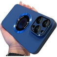 thumbnail image 1 of Magnetic Series Designed for iPhone Case,[Compatible with MagSafe][Military Drop&Full Body Protection],Luxury Matte Logo View Shockproof Cover (Blue,iPhone 14), 1 of 5