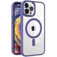 thumbnail image 1 of Magnetic Series Designed for iPhone Case[Compatible with MagSafe][Military Drop] Metal Camera,Full Body Bumper Protection,Not Yellowing Clear Shockproof Cover (Purple,iPhone 15 Plus), 1 of 5