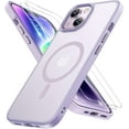 thumbnail image 1 of Magnetic Series for iPhone 14 Plus Case [Compatible with MagSafe] Military-Grade Protection, Anti-Fingerprint, Slim Phone Case for iPhone 14 Plus, Light Purple, 1 of 14