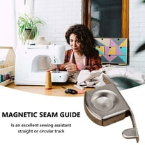 Magnetic Sewing Guide for Sewing Machines | G30 Extra Strong Fixed Magnet | Stainless Steel Seam Allowance Guide | Easy Position Adjustment | Efficient Straight Line Sewing Tool