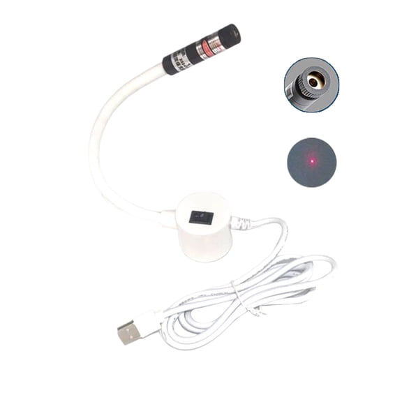 Magnetic Sewing Laser Guide Light, 5Mw Red Dot Laser Locator with Adjustable Gooseneck, Usb-Powered Positioning tool for Straight Stitching, Quilting, industrial & Domestic Sewing