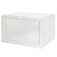 thumbnail image 1 of Magnetic Shoe Storage Box Drop Side/Front Sneaker Cases Stackable Container L/XL, Clear/XL, 4x, 1 of 2