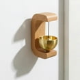 thumbnail image 1 of Magnetic Shopkeepers Bell for Door Opening – Vinta Wooden Door Chime & Wireless Brass Doorbell for Business Entrance, Store, Frid – Dopamine Decor Wind Bell with ntle Sound, Housewarming Gift, 1 of 3