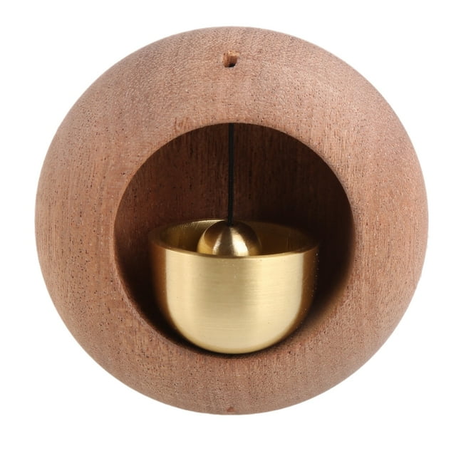 Shopkeepers Doorbell, Brass Wind Chime Hanging, Musical Walnut