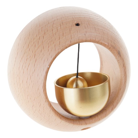 Magnetic Shopkeepers Bell for Door Opening Wood Doorbell Wind Chime Hanging