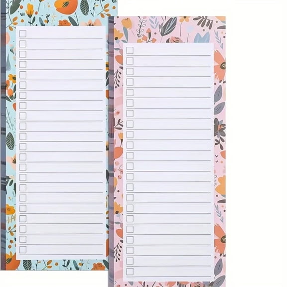 Magnetic Shopping List Pad 50 Sheets, Fridge Grocery To-Do List Notepad