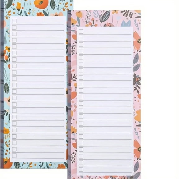 Random 1 PC Magnetic Shopping List Pad 50 Sheets, Fridge Grocery To-Do List Notepad