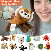 Magnetic Shoulder Plush | Cute Stuffed Animal Doll | Hands-Free Companion Toy | Soft Plush Fabric | Pocket-Sized Portable Gift | Secure Magnet for Backpack, Travel, Refrigerator | 1 Pack