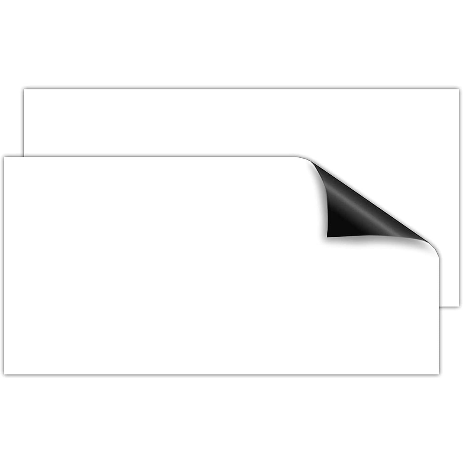 Magnetic Signs, White Magnet Sheets (11.75 x 23.75 In, 2 Pack) 