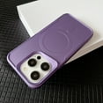thumbnail image 1 of Magnetic Silicone Case for iPhone 15 Pro Compatible with MagSafe Wireless Charging, Skin-Feel Soft Grip Rubber TPU Shockproof Slim Lightweight Phone Cover for iPhone 15 Pro,Darkpurple, 1 of 8
