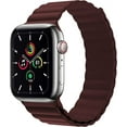 thumbnail image 1 of Magnetic Silicone Loop Band Compatible with Apple Watch Bands 38mm 40mm 41mm 42mm 44mm 45mm, Adjustable Loop Strap Soft Silicone Sport Wrist Band for Apple Watch Series 7 45 mm Series SE 6 5 4 3 2 1, 1 of 9