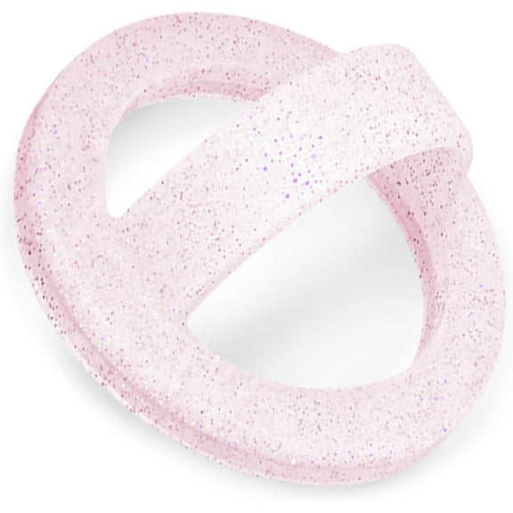 Magnetic Silicone Ring Grip Phone Holder, Loop Grip Phone Holder,Magnetic Phone Loop,Magsafe Phone Grip,Compatible with Magsafe for iPhone 16/15/14/13/12 Series (Pink Sparkle)