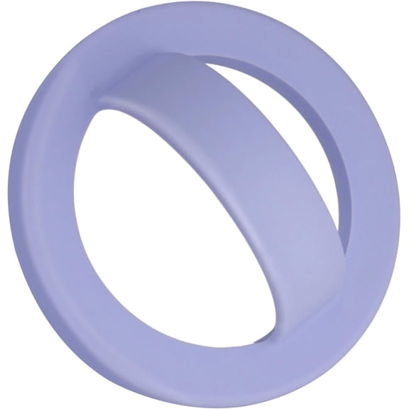 Magnetic Silicone Ring Grip Phone Holder, Rotating Finger Loop Ring Grip Holder, Soft and Portable, Strong Magnetic Attraction, Compatible with Magsafe Phone Case (Lilac)