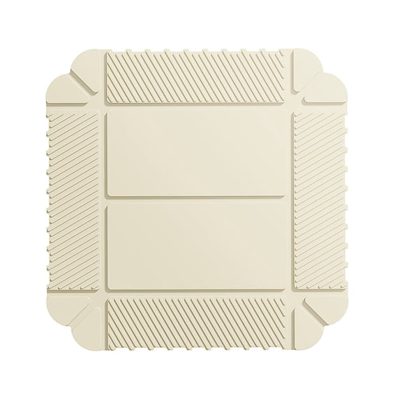 Magnetic Silicone Trivet, Multifunctional Hot Pot Pads & Foldable Storage Tray, Heat Resistant & Non-Slip Kitchen Trivet for Countertop Beige