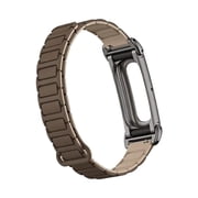 Magnetic Silicone Watch Band Compatible with Google Fitbit Air, Quick-Release Replacement Strap with Metal Accent Design