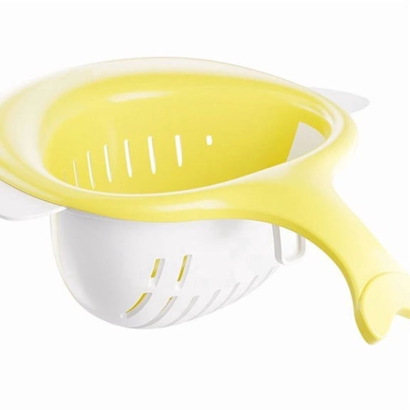 Magnetic Sink Basket Press Strainer - Kitchen Colander for Leftover Food Separation & Filter - Easy Dump Household Sink Drain Protector