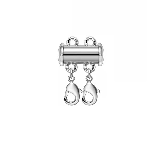 Magnetic Slide Lock Necklace Layering Clasp Connector for Multi Strand Chains Secure Jewelry Accessory