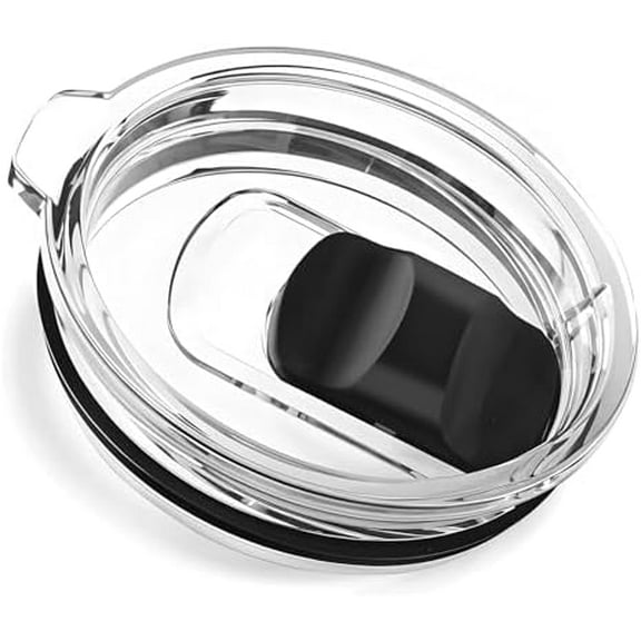 Magnetic Slider Replacement Mug Lid Compatible with Ember First and Second Generation Mugs, 14 oz, Splash-Proof, Black/Clear$$Home Decor, Kitchen, & Other