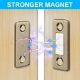 thumbnail image 1 of Magnetic Sliding Door Wardrobe Patch Absorber, 4mm Thin Cabinet Door Catch with Adhesive & Screws, Stainless Steel Magnetic Strip for Cabinet, Drawer, Closet, Cupboard, RV, 1 of 3
