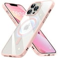 thumbnail image 1 of Magnetic Slim Crystal Clear for iPhone 12 Pro Max Case Magsafe [Not Yellowing][Compatible with MagSafe] [No.1 Strong Magnets] Compatible with iPhone 12 Pro Max Protective Case (Rose Gold), 1 of 12