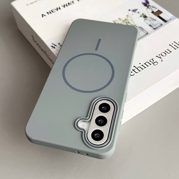 Magnetic Slim Fit for Samsung Galaxy A56 5G Case, Compatible with Mag-Safe, Lightweight Matte Anti-Scratch Hard Drop Protection Cover Phone Case for Samsung Galaxy A56 5G, Gray